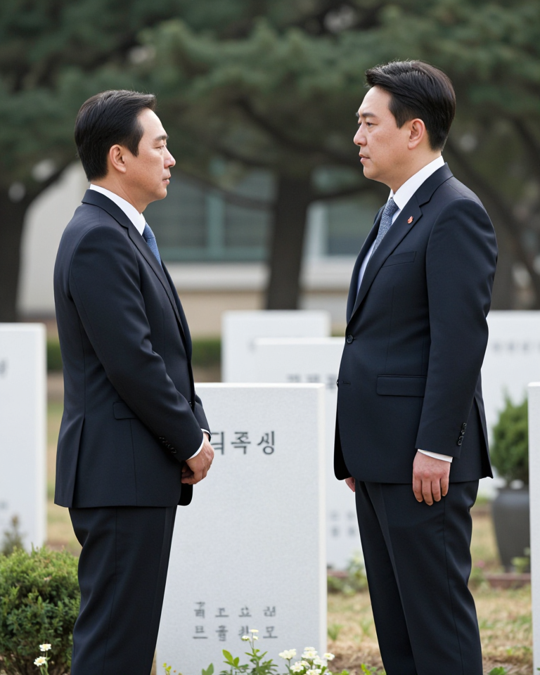 Japanese Defense Minister visiting Seoul National Cemetery