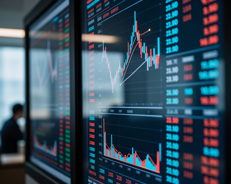 Financial Market Decline Concept