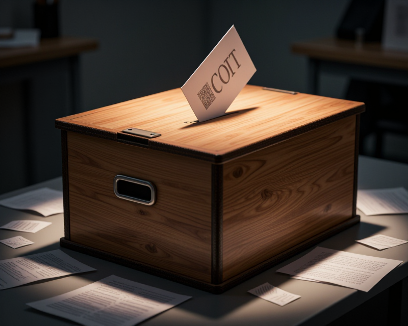 Ballot shortage concept