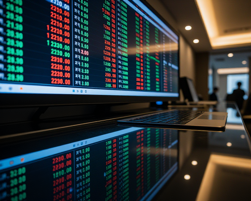 Digital Stock Market Display