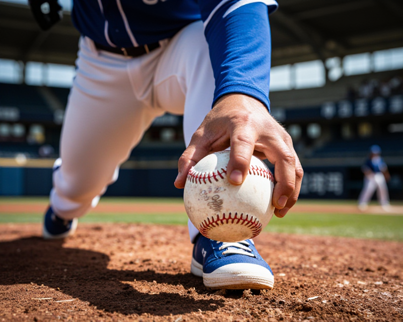 Professional Baseball Pitcher Action