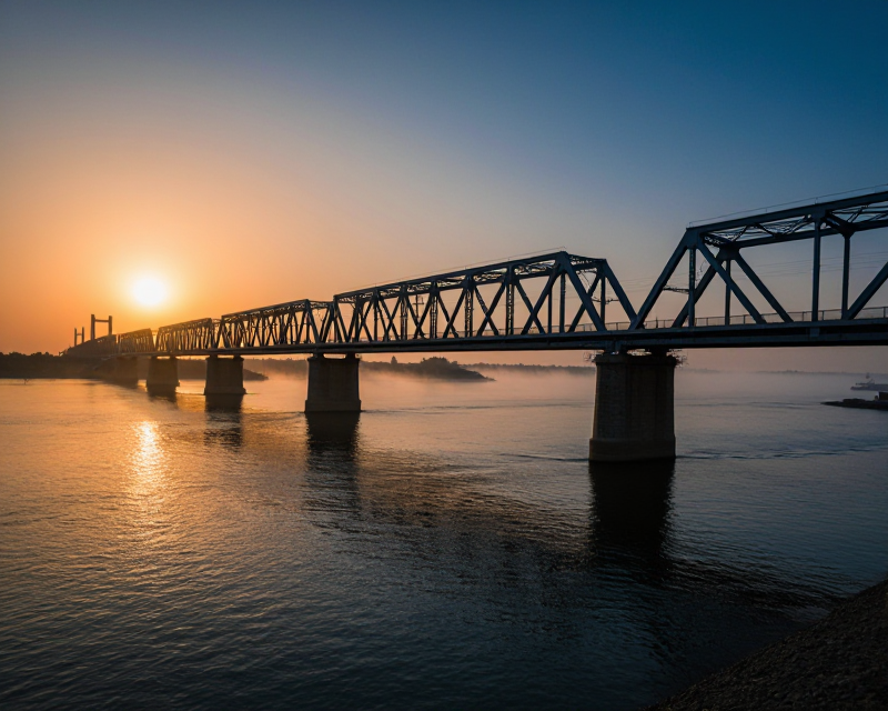 New Border Bridge at Dawn