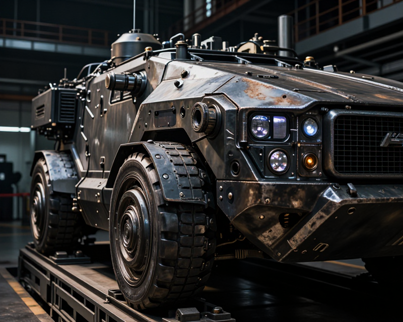 Cinematic Defense Industry Scene