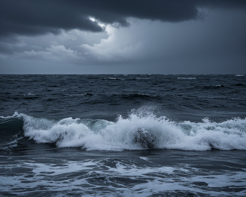 Turbulent Busan Sea