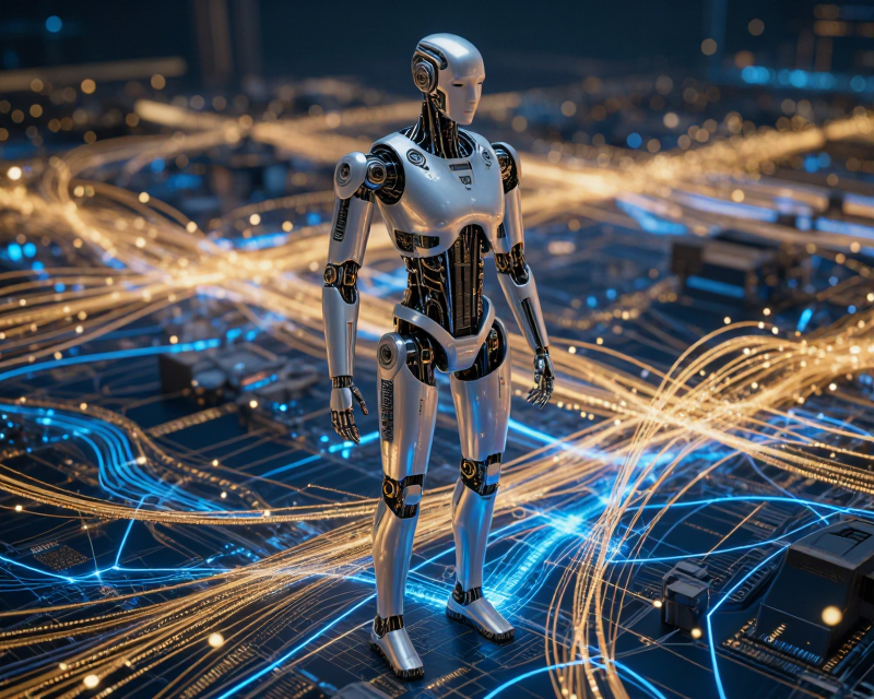 Futuristic AI and Humanoid Era