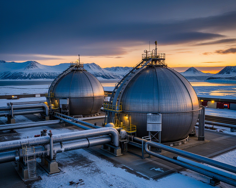 Cinematic Alaska LNG Terminal